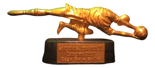 Trofeo Fut-bol Portero Atajando El Balón