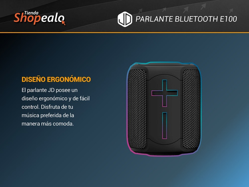 Imagen 6 de 8 de Parlante Portátil Inalambrico Bluetooth 5.0 Jd E100 10w Rms