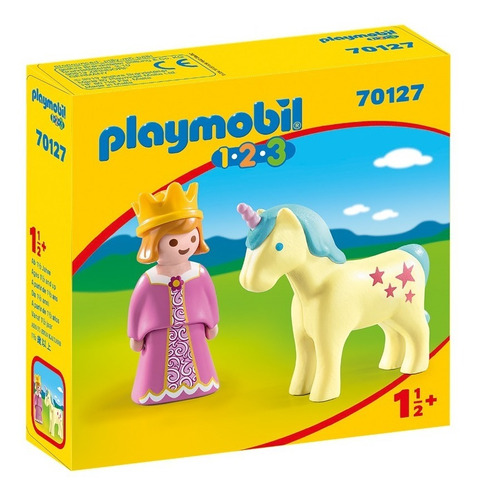 Playmobil 1.2.3 Princesa Y Unicornio 70127 En Stock!!!