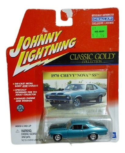 Johnny Lightning 70 Chevy Nova Ss Classic Gold - J P Cars