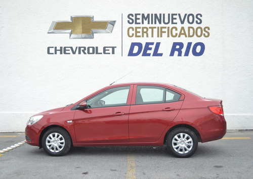 Imagen 2 de 15 de Chevrolet Aveo Lt 2020 Rojo Cereza