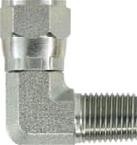 Adaptador Codo 90° Rosca Npt Macho 3/4  X Jic Hembra 3/4 