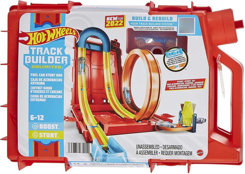 Pista Hot Wheels Track Builder Caja De Acrobacias Extrema