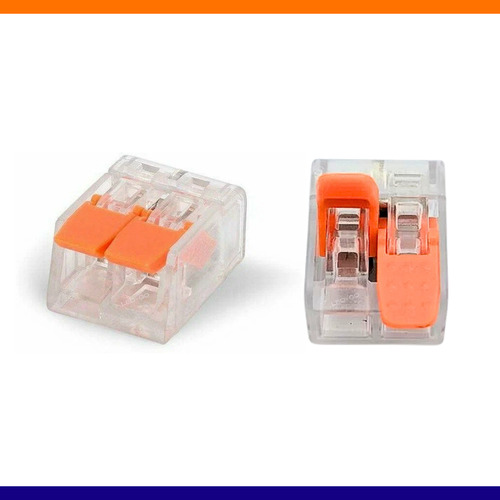 Kit 10 Conector Emenda Elétrica Ledgo 2 Vias Fios 5mm - 4mm
