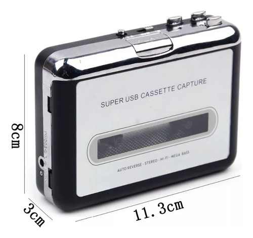 Para Leitor E Conversor De Fitas Cassetes Para Mp3 Usb