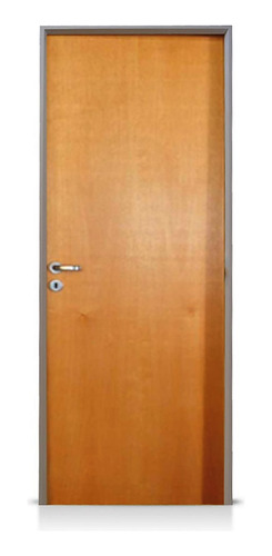 Puerta Valentinuz Cedro Marco Aluminio Blanco Derecha 80x7