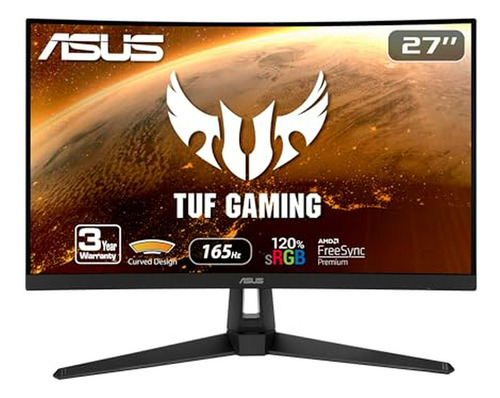 Monitor Asus Tuf Gaming Vg27vh1b 27  Curvo, 1080p, 165hz, Fr