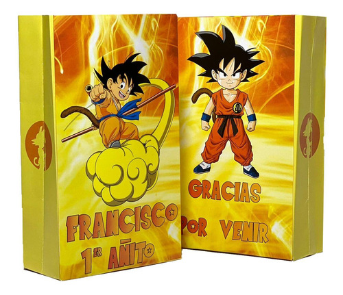 Bolsas Golosineras Personalizadas X 25 Mini Goku