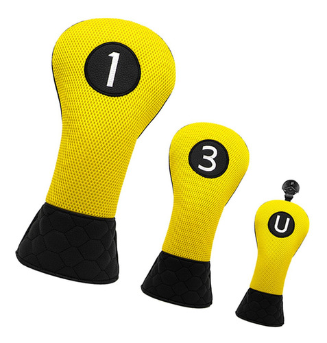 Funda Para Cabeza De Madera De Golf, Funda 1 3 U Amarillo