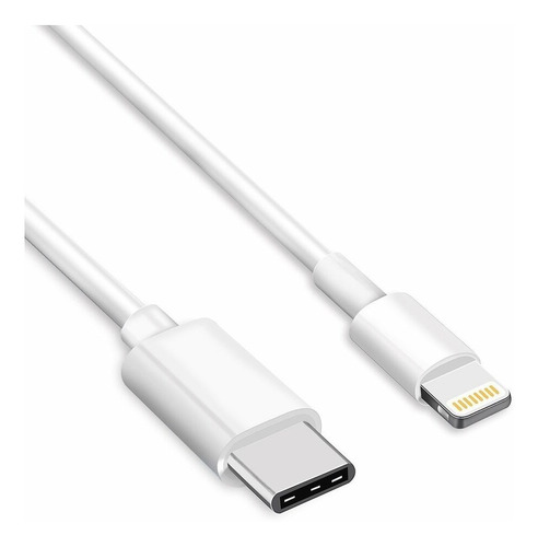 Imagen 1 de 6 de Cable Usb C Para iPhone - iPad - iPod Con Conector Lightning