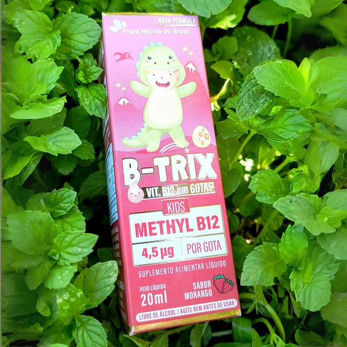 Kit 5x B-trix Vit B12 Em Gotas Kids 20ml Sabor Morango Flora
