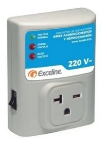 Imagen 1 de 2 de Protector De Voltaje 220v Aire/a Nevera Power Plug Exceline