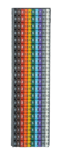 Identificadores Para Cables De 4-6mm Numeros Del 0-9 Color