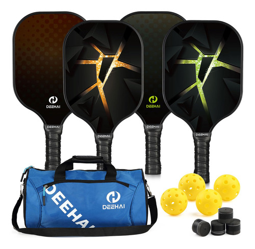 Set De Palas De Pickleball Juego Premium De Grafeno Ligero