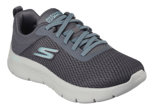 Tenis Skechers Go Walk Flex Alani Para Mujer Deportivo Gris 