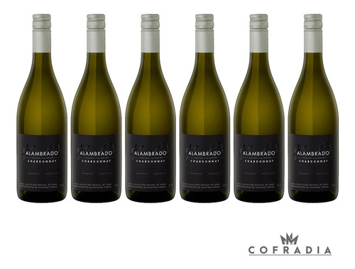 Vino Alambrado Chardonnay 750ml Blanco Bodega Zuccardi X 6
