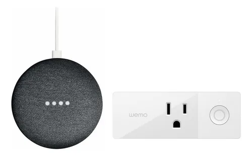 Google Home Mini Wemo Contacto Smart Color Negro MercadoLibre