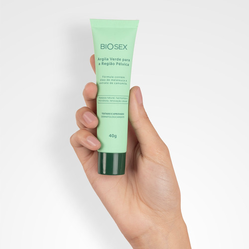 Argila Verde Para Região Pélvica Biosex - 40 G Tipo de pele os tipos