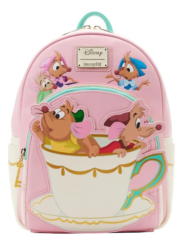 Mochila Disney Loungefly Cenicienta Y Ratoncitos Gus Gus