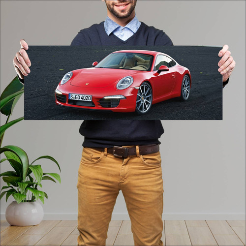 Cuadro 30x80cm Auto 2011 Porsche 911 Carrera 488 686