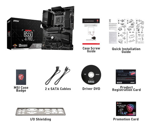 Msi Amd Socket Pro B550 Am4 Atx Ddr4 Sdram-base De Placa