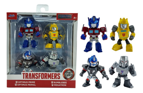 Figuras Metalfigs Transformers Optimus-bumblebee-megatron