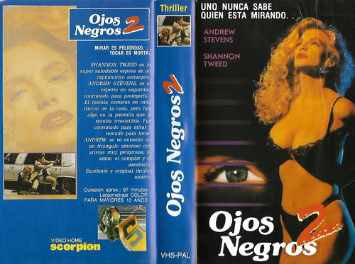 Ojos Negros 2 Vhs Andrew Stevens Shannon Tweed Night Eyes Ii