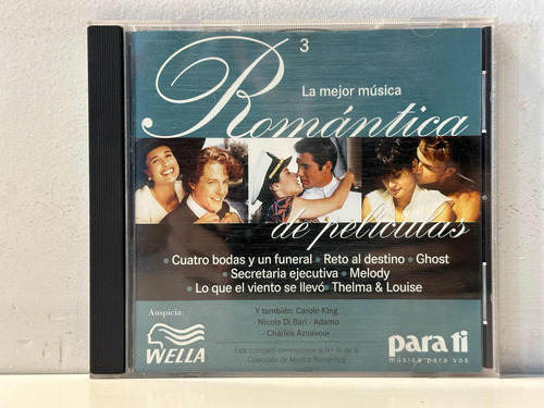 Varios La Mejor Música Romántica De Películas Vol 3 Cd Usado