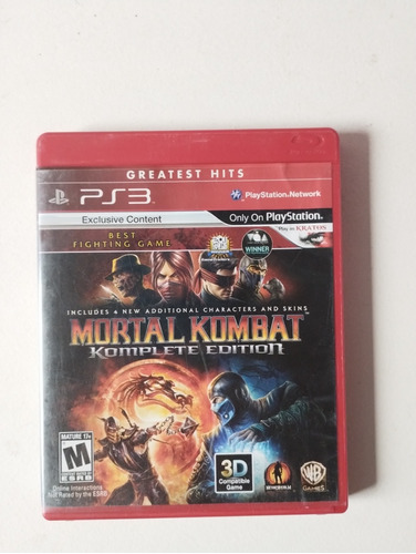 Mortal Kombat Komplete Edition- Greatest Hits Ps3 - Físico