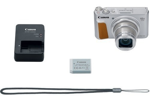 Câmera Canon Powershot Sx740 Hs Prata Zoom 40x 20.3mp