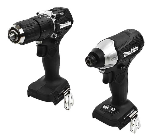 Rotomartillo Y Llave Impacto Makita Dlx2414x7b Brushless 18v Color Negro