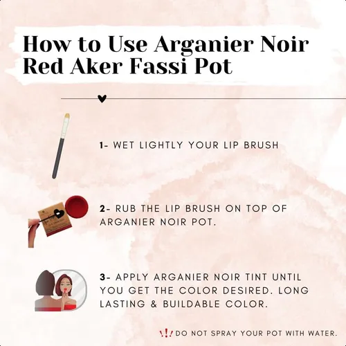 Arganier Noir Aker Fassi Lip And Cheek Stain: Color Edificab