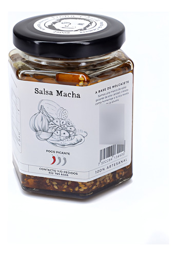 Salsa Macha Con Aceite De Oliva Extra Virge 250g Para Pizza