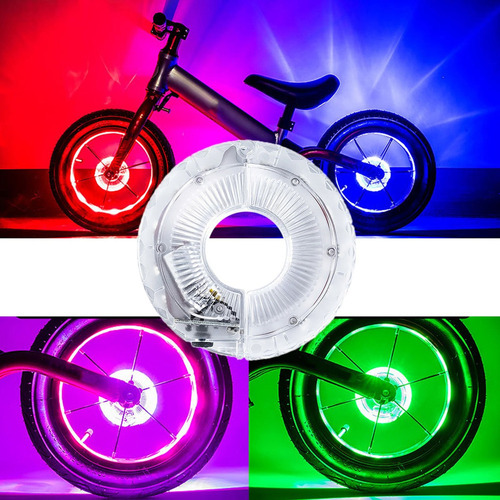 Luz De Cubo De Radios De Bicicleta Led Rgb Luces De Noche De