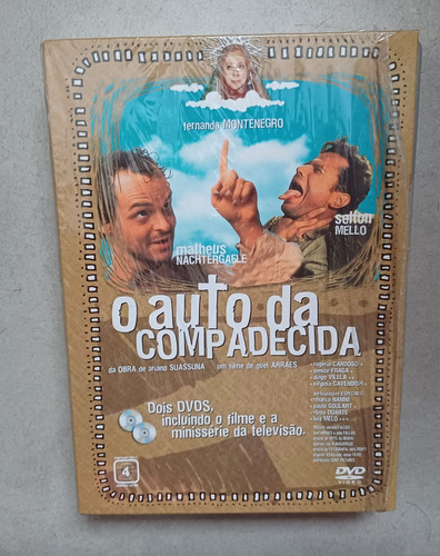 Dvd Duplo O Auto Da Compadecida - Filme + Mini Série