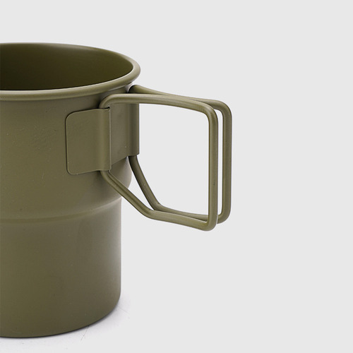 Taza Portátil De Acero Inoxidable Con Mango Plegable