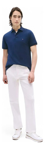 Playera Tommy Hilfiger Tipo Polo Casual Hombre - Original