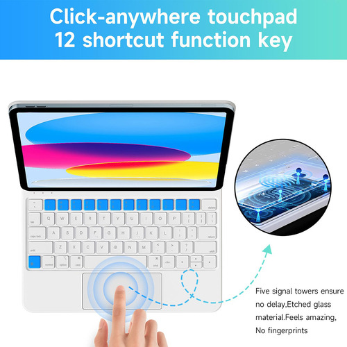 Funda Con Soporte Y Teclado Táctil For Tablet