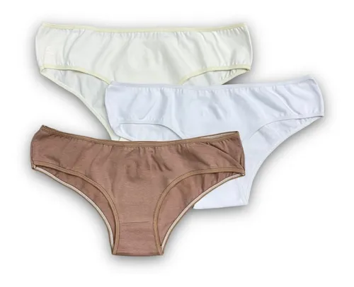 Ropa Interior Mujer Culotes Algodón Talles Grandes Pack X 3