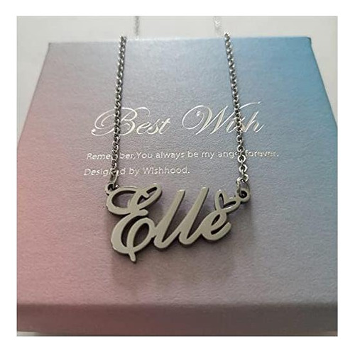 Ronkahshow Sandra Nombre Colgante Personalizado Collar Con
