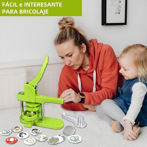 Equipo De Máquina For Hacer Insignias, Broche Diy, Llavero,