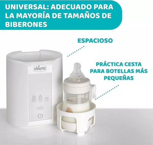 Calentador De Biberones Digital Chicco Blanco