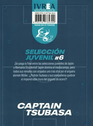 Captain Tsubasa Vol 20, De Takahashi, Yoichi. Editorial Edit.ivrea, Tapa Blanda