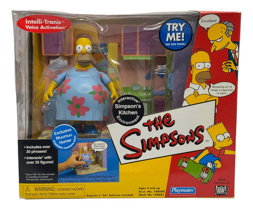 Los Simpsons Playmates Homero King Size Con Escenario
