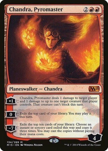 Magic Mtg Chandra, Pyromaster Magic 2015 Core Set