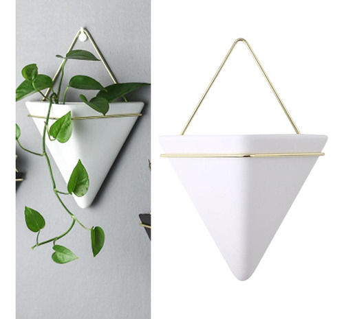 Maceta De Pared Triangular Decoración De Maceta De Pared