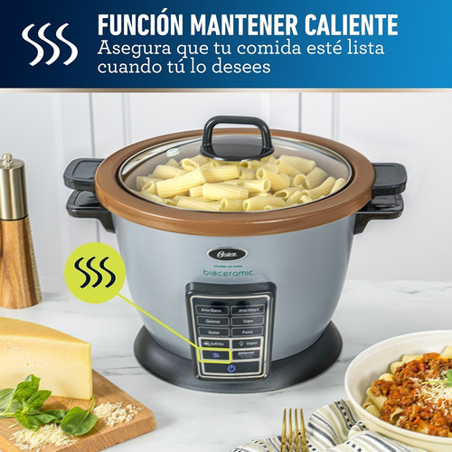 Imagen 7 de 10 de Arrocera Multifunción 10 En 1 Oster® Con Recubrimiento Antia Frecuencia 50