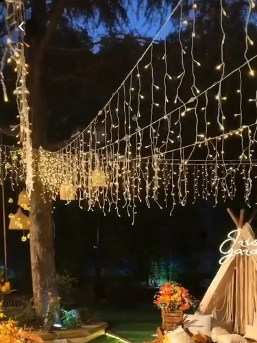 Cortina Led 10x1,5 Mts 550 Luces 8 Efectos De Luz