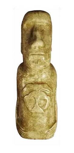 Estatuilla Moai En Cemento, Figura De Isla De Pascua