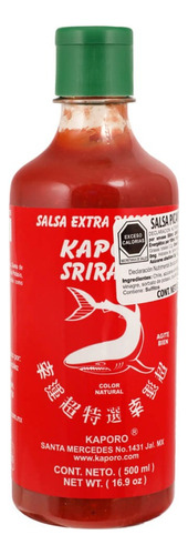 Kaporo Salsa Picante Original Sriracha 500 Ml (pack 2 Pzas)